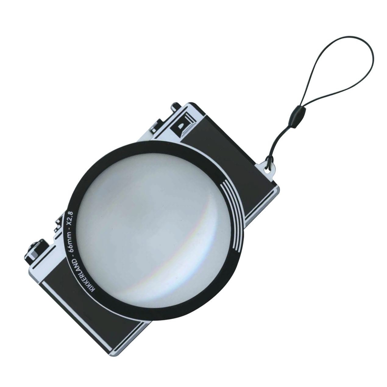 Kikkerland KKMG10 Magnifying Glass with Bookmark in Camera Style