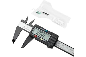 SCITOOLS Digital Caliper 0-6"Measuring Tool, Micrometer Caliper with Auto-Off Feature, Interchangeable Between inches and millimeters for Jewelry Measurement and 3D Printing