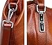 Iswee Women's Genuine Leather Handbag Urban Style Tote Top Handle Shoulder Bag Vintage Satchel Purse (Sorrel-06)