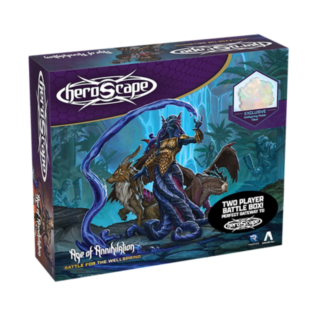 Renegade Game Studios | Heroscape: Battle for Wellspring Battle Box | Miniatures Game | Ages 14+ | 2+ Players | 60+ Minutes Playing Time