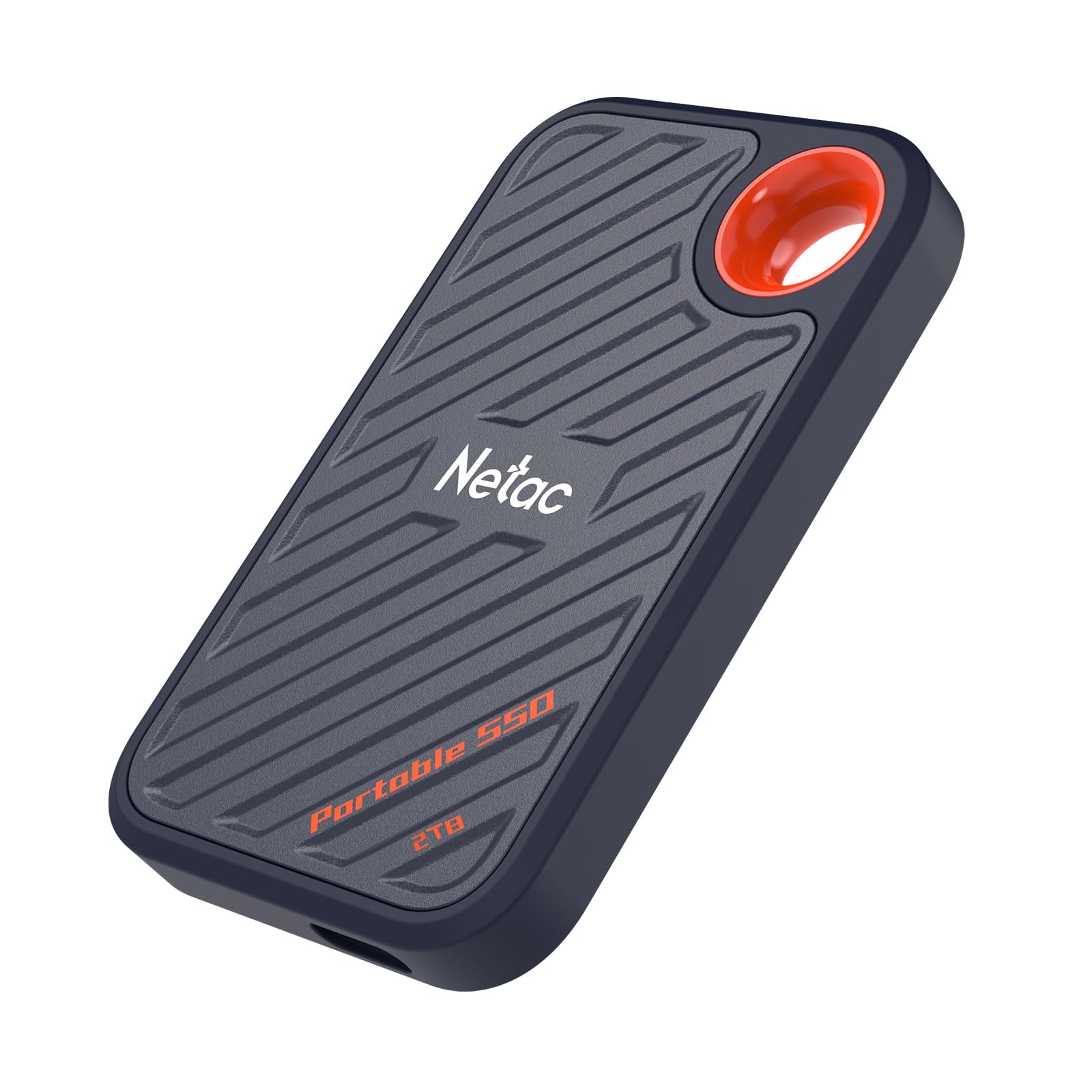 Netac ZX20 2TB Extreme 2TB Portable NVMe SSD, USB 3.2 Gen 2x2, up to 2000MB/s Read and 1700MB/s Write Speed, Supports Win To Go Dust-Resistant, Black