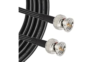 Superbat SDI Cable 75 ohm BNC Cable 3G/6G/12G (Belden 1694A Black) 100ft, Supports HD-SDI/3G-SDI/4K Video Security Camera CCT