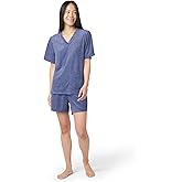 HUE Women's Pajama 2 Piece Set Includes Sleep Top and Boxer Shorts