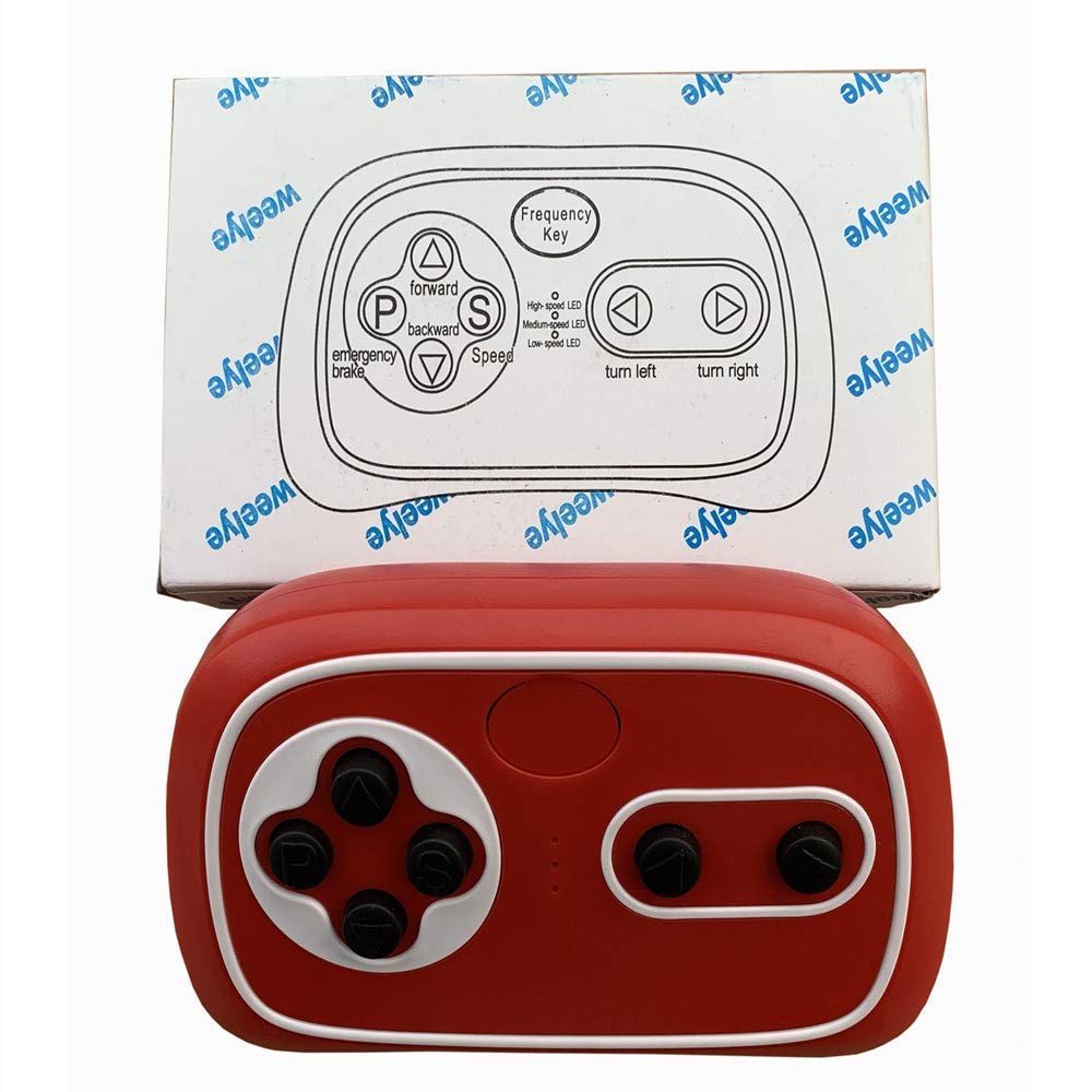 weelye RX57 12V 2.4G Bluetooth Remote Control and Receiver for Kids Ride On Toys, 12V Control Box Motherboard Accessories for Kids Powered Wheel Circuit Board Replacement Parts