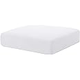 Hokway Couch Cushion Covers Stretch Cushion Covers Sofa Seat Cushion Slipcover Cushion Protector(White, Small)