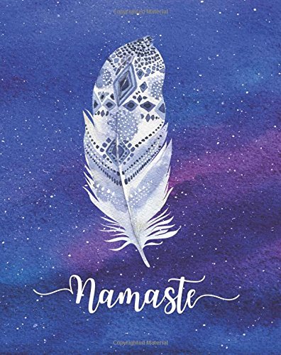 Namaste: notebook with quote, watercolor galaxy design cover, 160…