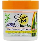 Silicon Mix Bambu Hair Dressing Cream with Bamboo Extract for Stronger, Healthier Hair &ndash; Moisturizing &amp; Repair Treatment for Dry or Damaged Hair &ndash; 6 oz