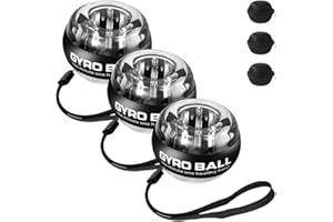 SCAPPOF Curaball Hand Exerciser with Counter, New Torque Ball Hand Strengthener, Metal Hand & Forearm Strengthener With Led Lights, Auto-Start Gyroscopic Wrist Exercise Ball