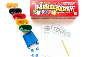 Farkel Party Dice Game – Classic Family Game for Kids & Adults in Travel Tin | Educational, Fun for Game Nights, Parties & Gifts – Portable Dice Game