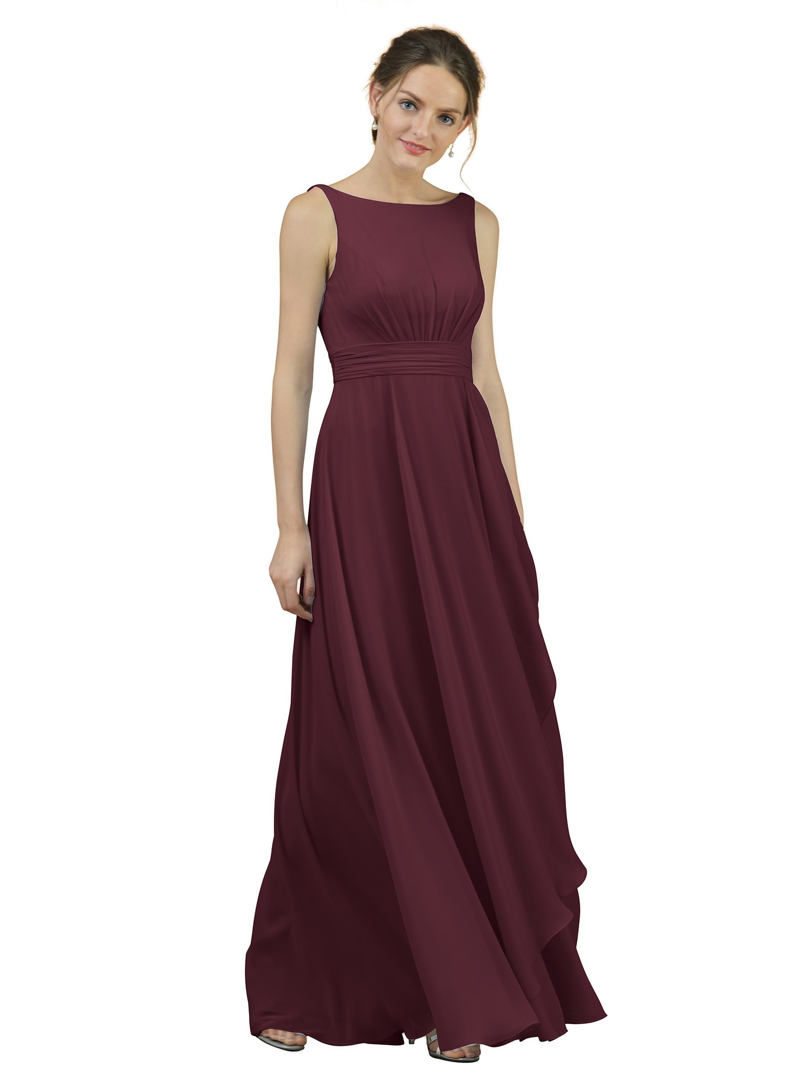 ALICEPUB Chiffon Bridesmaid Dresses for Wedding Long Formal Dress for