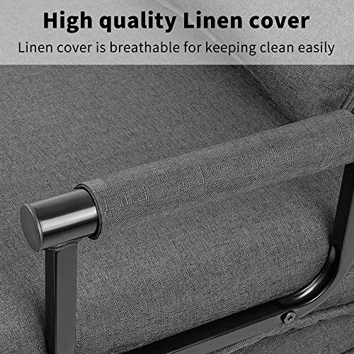 MORCOE Convertible Folding Sofa Arm Chair Adjustable Guest Bed,5