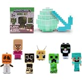 Just Toys LLC Minecraft Mine Kit &ndash; Dig Your Own Mystery Block with Mini‑Figure, Iron Pickaxe, Water‑Soak Mining Activity, Collectible Gold‑Plated Creeper (1‑in‑48), Gift for Kids 3+