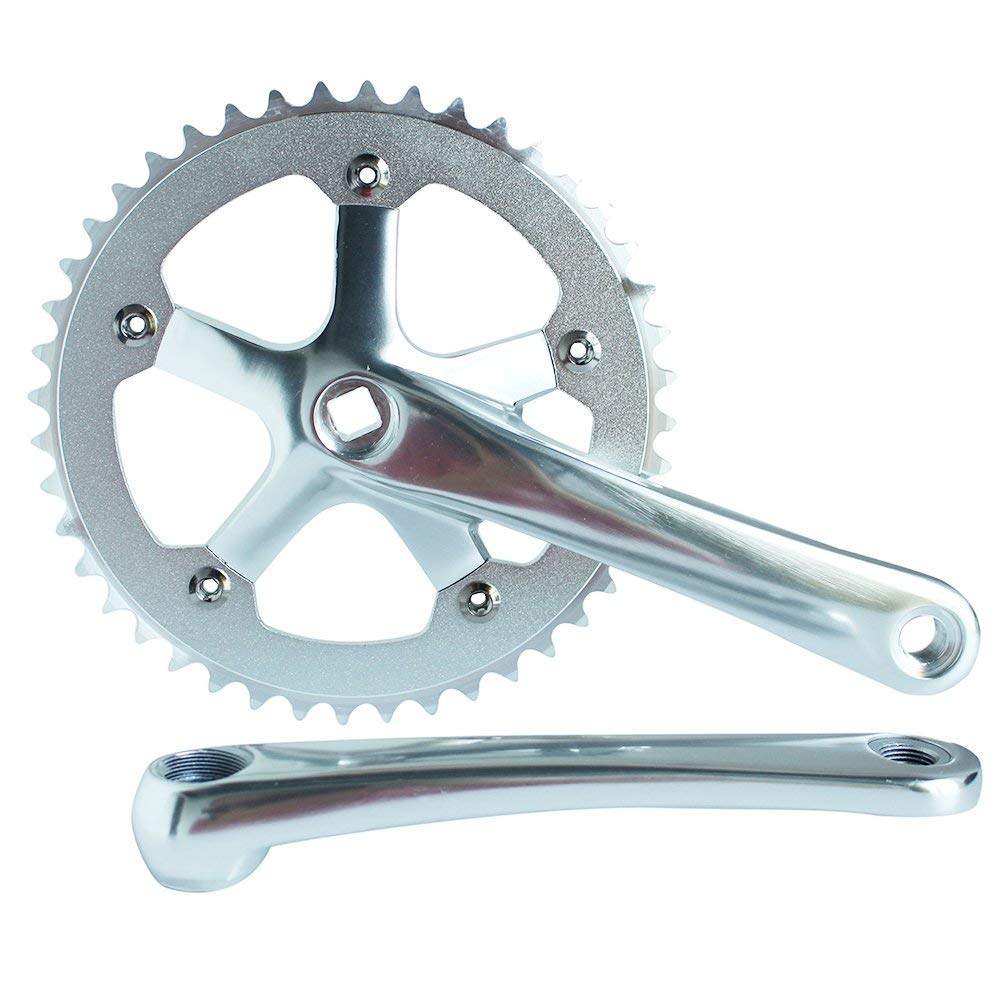 SENQI Cycling Fixed Gear Chain Wheel Crankset Track Cycling Folding Bicycle CNC Bike Parts 170mm Crank 44T