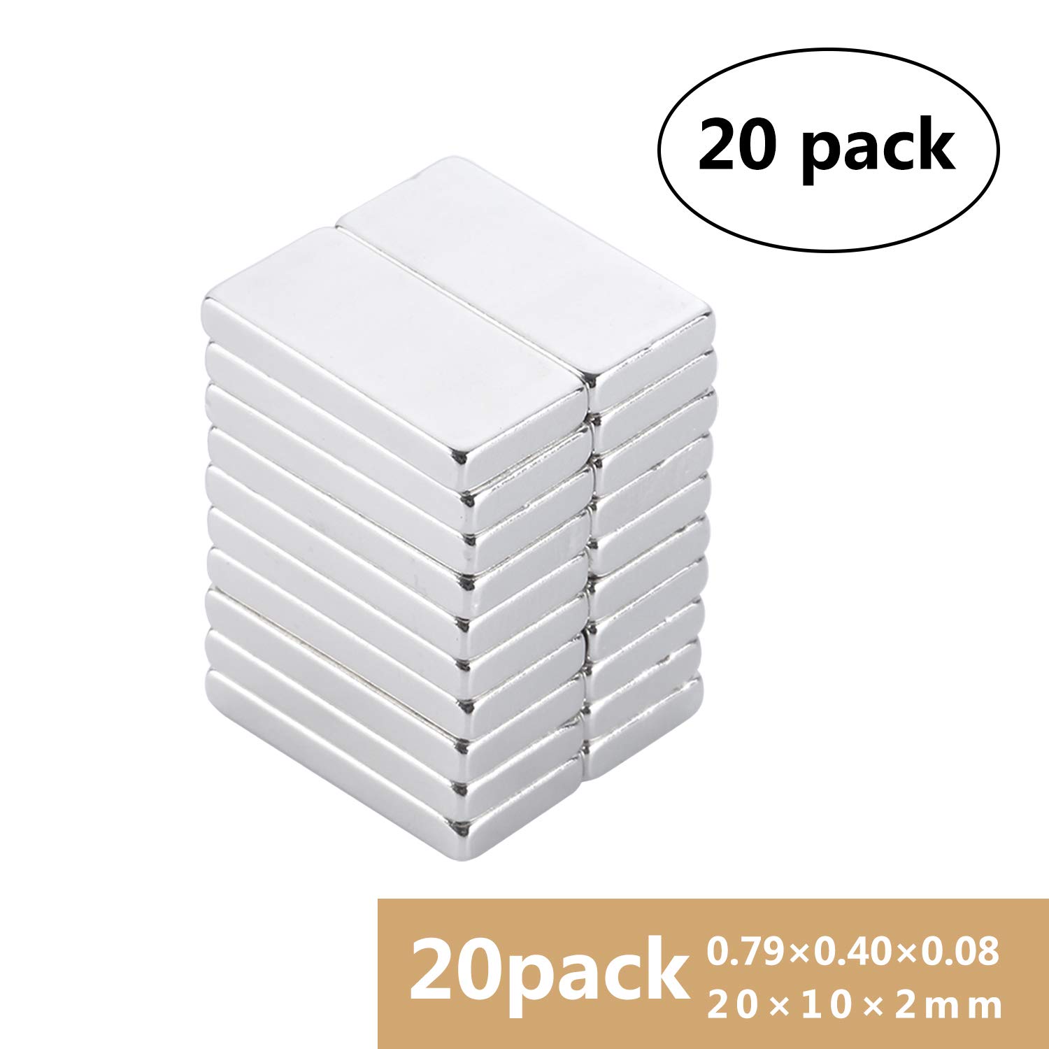 Yizhet 50 Piezas Imanes de Nevera de Cilindro de neodimio 8mm x ...