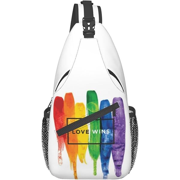 Kicoyuaz Rainbow LGBT Pride Sling Backpack - Multipurpose Chest Bag For Hiking, Travel, Daypack - View #4