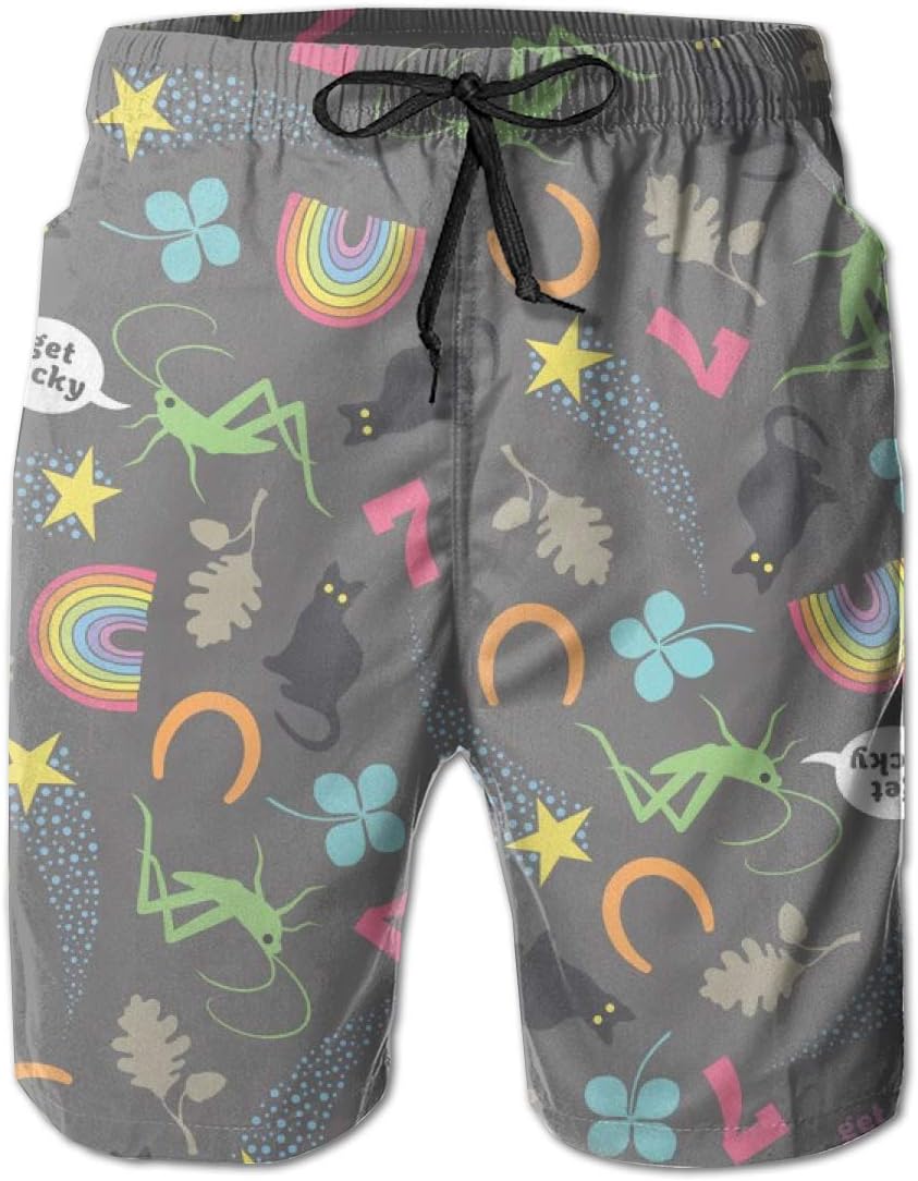 Homemen Men's Swim Trunks Get Lucky_1935