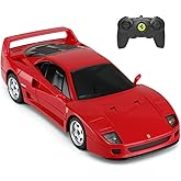 PowerTRC Official Licensed Ferrari RC Car, Remote Control Ferrari F40 Toy Car, 1:24 Ferrari Electric Sport Racing Toy Car Model Vehicle, Licensed Car Series for Adults Boys