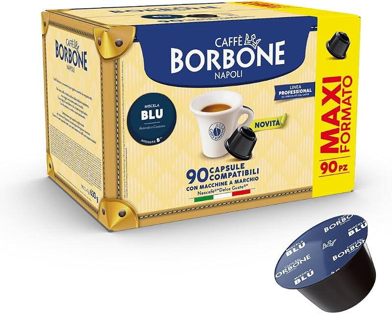 Mezcla de Café Azul - 90 Cápsulas - Compatibles con Máquinas de Café Nescafè®* Dolce Gusto®*
