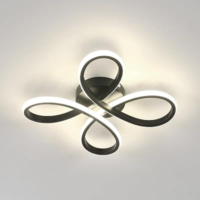 Comely Modern LED Ceiling Light 30W 3375LM 4500K 30cm Black