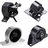 ENA Front Right Rear Engine and Trans Mount Set of 4 Compatible with Nissan 2000 2001 2002 2003 2004 2005 2006 Sentra 1.8L Automatic Transmission Replacement for A4305 A7314 A7315 A4301