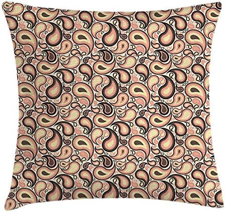 Jieaiuoo Yellow Decor Throw Pillow Cushion Cover, Modern Artdeco Style Design Forest with Birds and Trees Artwork, Decorative Square Accent Pillow CaseWhite Black and Amber 16x16inch