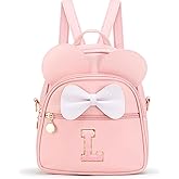 Cozystep Girls Initial Bowknot Cute Mini Backpack for Toddler Personalized Trendy Stuff Gift for Teen Little Girl Kids