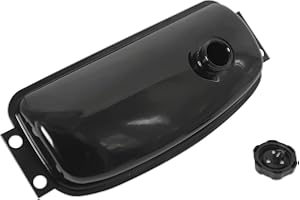 NovelBee Steel Fuel Tank Gas Tank with Cap Petcock for 150CC 250CC Kandi Go-Karts Dune Buggy ATV