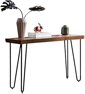 AllTim3Shopping - Consola de Entrada Muy Estrecha, de Madera, Metal