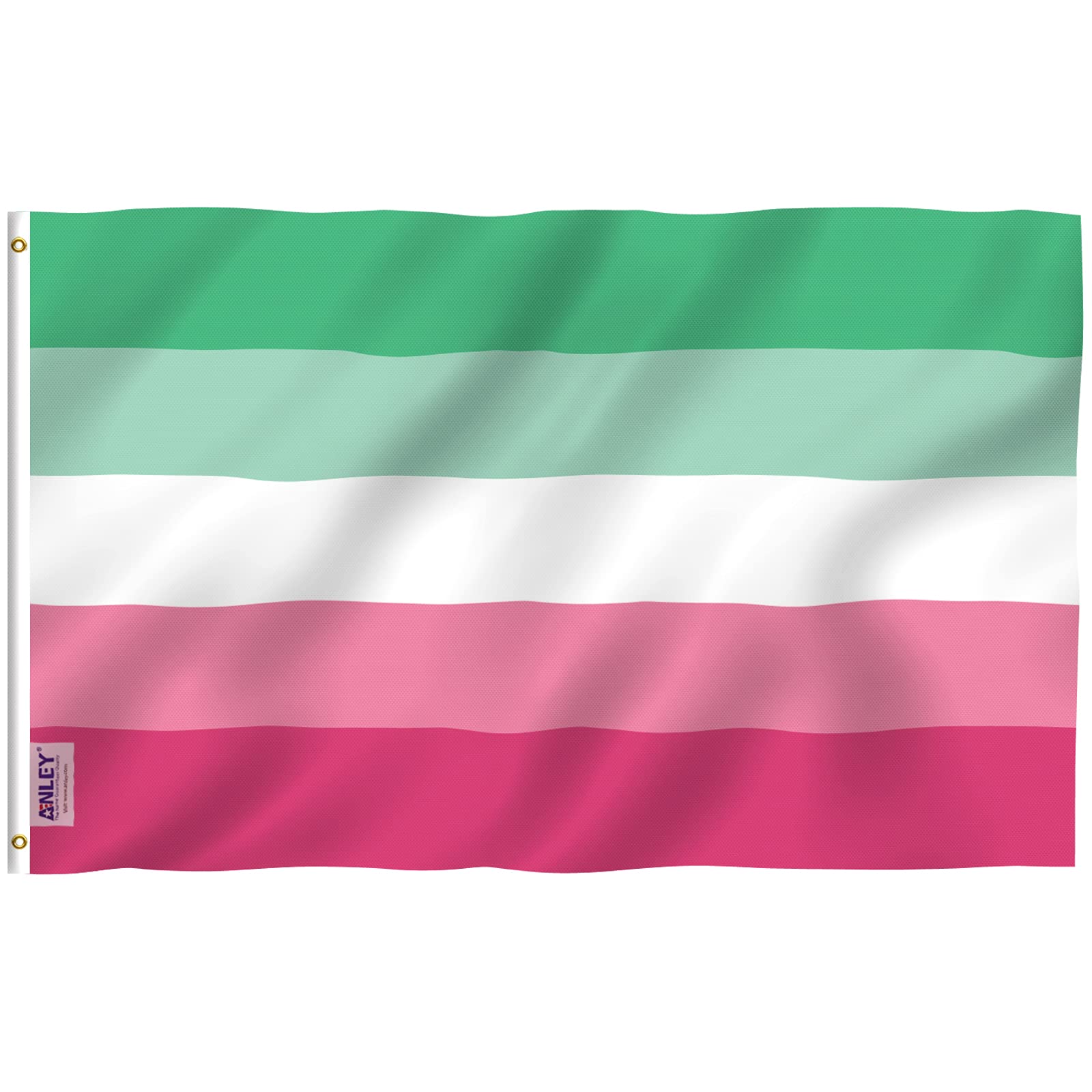 Anley Fly Breeze 3x5 Foot Abrosexual Pride Flag - Vivid Color and Fade Proof - Canvas Header and Double Stitched - Abrosexuality LGBT Flags Polyester with Brass Grommets 3 X 5 Ft