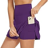 American Trends High Waist Pleated Tennis Skirt with Pockets Skorts Skirts for Women