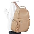 VECAVE Lightweight Casual Laptop Backpack Purse for Women,Travel Backpack with laptop compartment,Carry On Backpack for Airplanes, Aesthetic Daypack for Business Work,Khaki