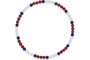 Smilelife Baseball Necklace for Boys 18in Bling Ice Collection Baseball Chain Rhinestone Baseball Dirp Accessories Gifts