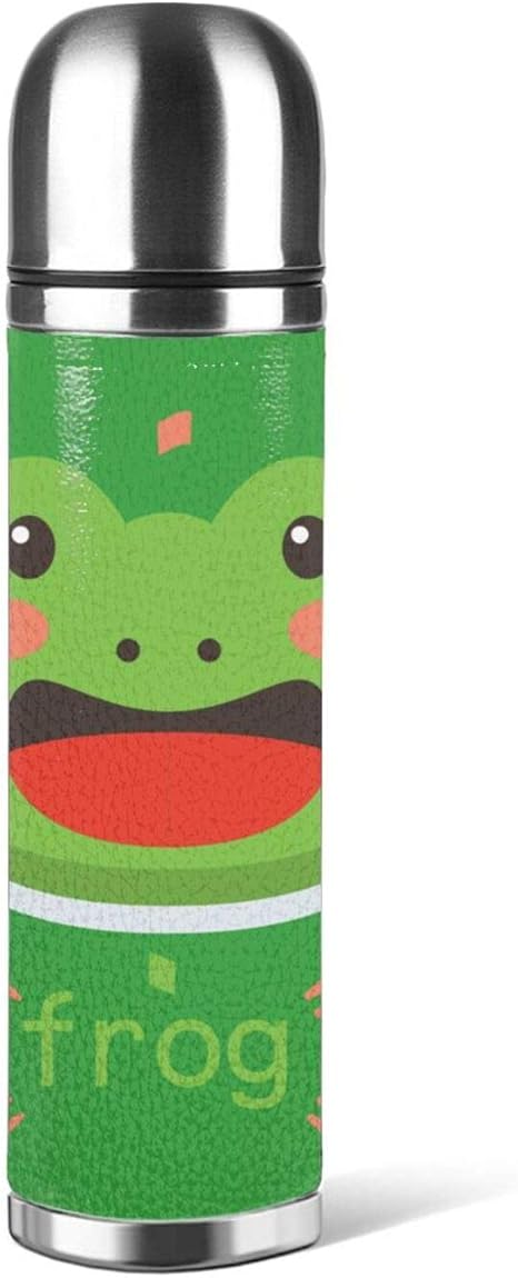 Amazon 可愛い蛙 水筒 マグボトル サーモスカップ 500ml 直飲み ステンレス ボトル ボトルコップタイプ 軽量 大容量 真空断熱 ケータイマグ ボトル コップ 付き 水筒 マグボトル オンライン通販