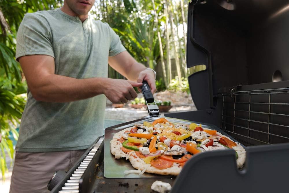 American Grill Goods Steel Flat Top Grill Stone 3/16" Made in USA Double Pre-Seasoned | Great Griddle for Gas Grill | Durable Steel | Chemical Free Finish | 14 1/4” X 18” Flat Top Griddle | Plancha : Garden & Outdoor