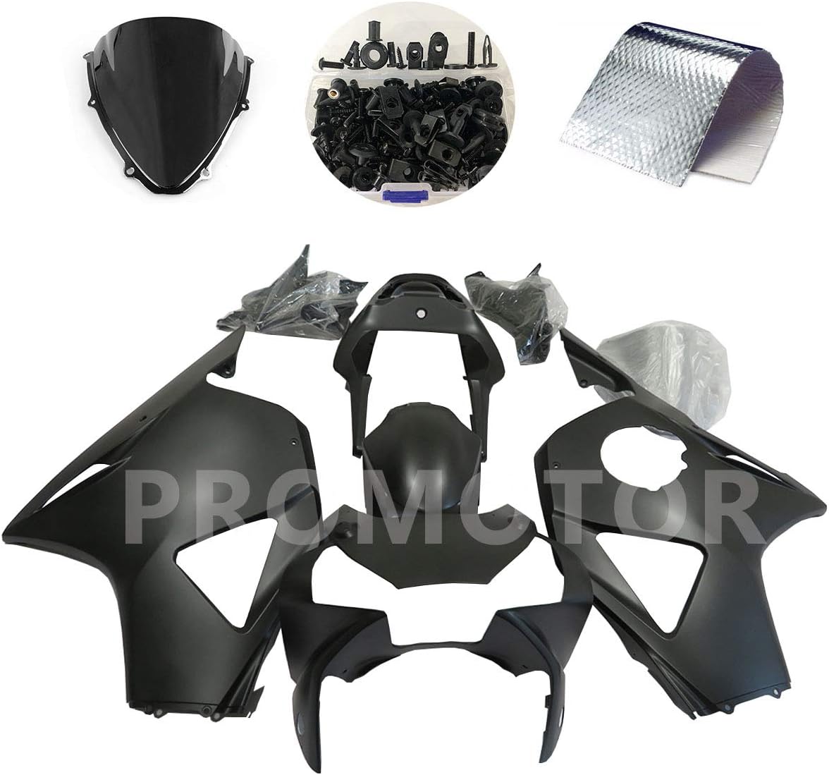 ZXMT Motorcycle Fairing Kit Matte Black Fairings for HONDA