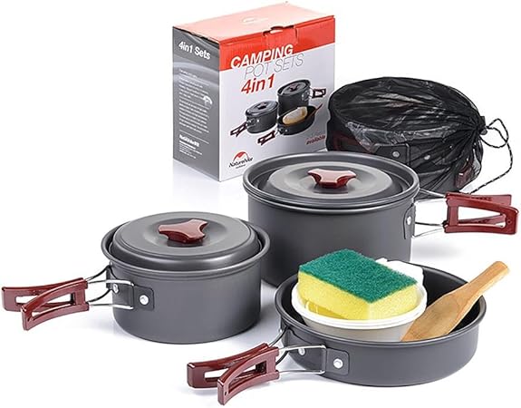 Naturehike 2-3 Person Pot Set Cocina al aire libre Portable ...