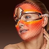 BOLENDA Ultra-lightweight Red light Therapy Mask for Face, LED Face Mask Light Therapy, Red Light for Wrinkles Blue Light for Acne,Timing 10-minute