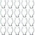Sonny Brook Hams 20Pcs T12 U Clips LED Tube Light Clips Lighting Fluorescent Lamp Brackets Stainless Steel Lampholder Support Pipe Clamps, White