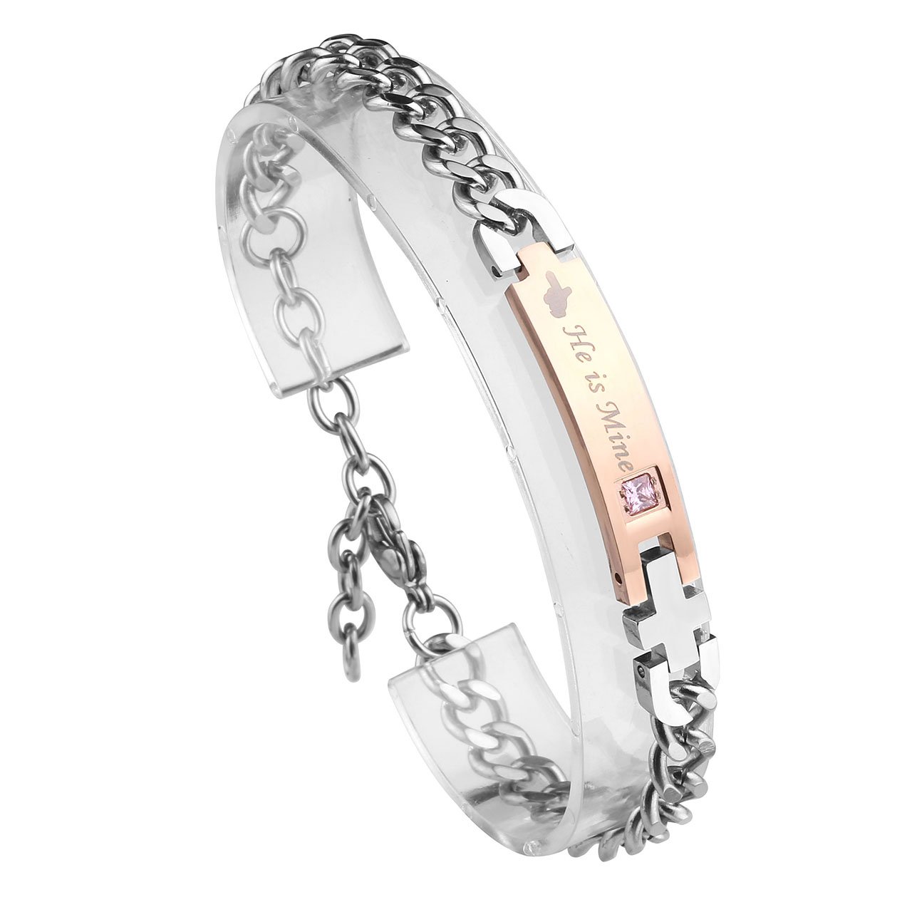 Zysta Bracelet Couple Acier Inoxydable \
