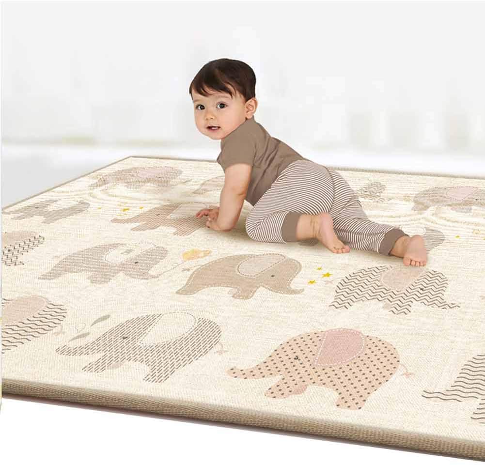 Cute Soft Baby Elephant Nursery Play Mat Rug Carpet