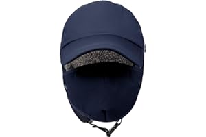 AOSKEY Trapper Hat for Men Women Waterproof Winter Warm Baseball Cap with Ear Flaps and Mask