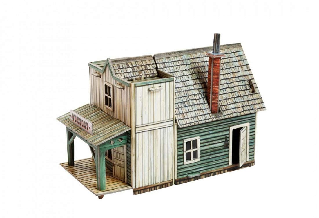 Umbum 445 Wild West Outpost Board Game in Slim Box, Multi-Color