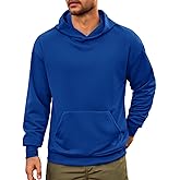 Runcati Mens Pullover Hoodies Long Sleeve Casual Lightweight Fashion Hooded Sweatshirt with Kanga Pockets