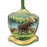 Beacon Design Woodland Moose Namedrop Ornament, 3-Inch, Multicolor
