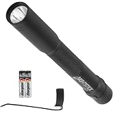 Nightstick MT-105 Metal Mini-Tac Flashlight - 2 AAA - Black | Professional penlight body profile - Machined aluminum casing build - Includes steel pocket carry clip