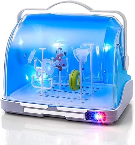 Amazon Co Jp ベビーボトル滅菌 ベビー服 おもちゃ おしゃぶりのためのuv消毒ボックス ドライヤー ホーム キッチン