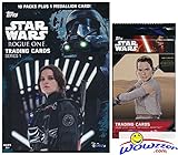 2016 Topps Star Wars Rogue One Series 1 EXCLUSIVE Factory Sealed Retail Box with 10 Packs & VERY SPECIAL MEDALLION Card! Plus SPECIAL BONUS of Topps Star Wars The Force Awakens Foil Pack! Wowzzer!