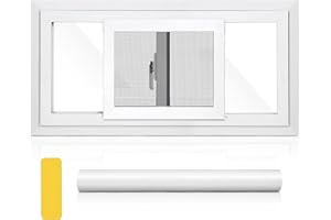 AIRVOWS Sliding Basement Windows, 32"×16"（14"&16"&20"&22"）with Frosted Glass Paper,Featuring Double-Pane Insulated with Thermal Insulation Soundproof Glass,Removable Sliding Windows with Screen Windows