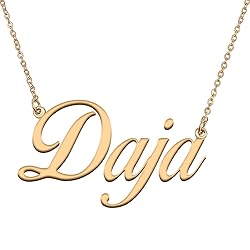 HUAN XUN Customized Custom Simple Any Name Necklace