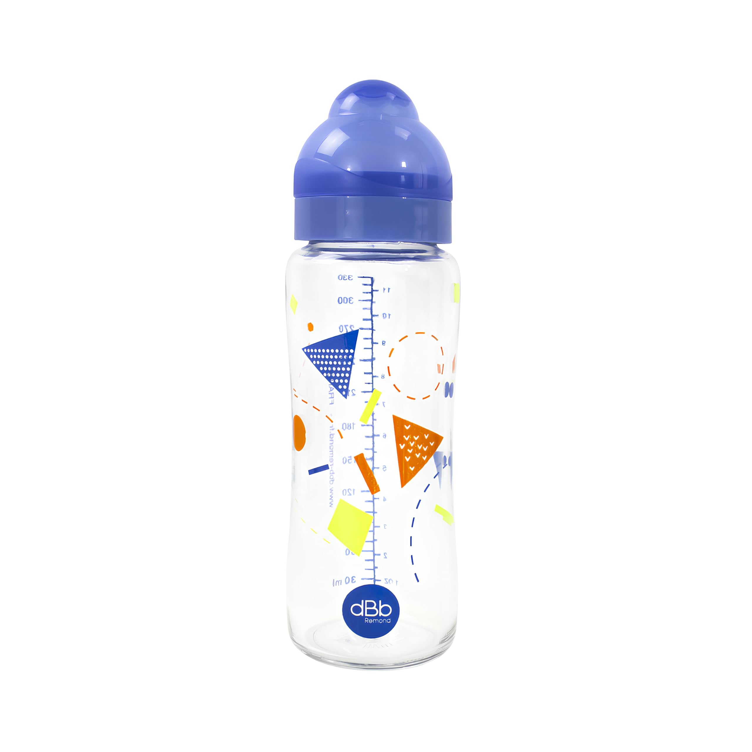 dBb Remond Geometry Bottle in Box, 11 oz, Translucent Dark Blue
